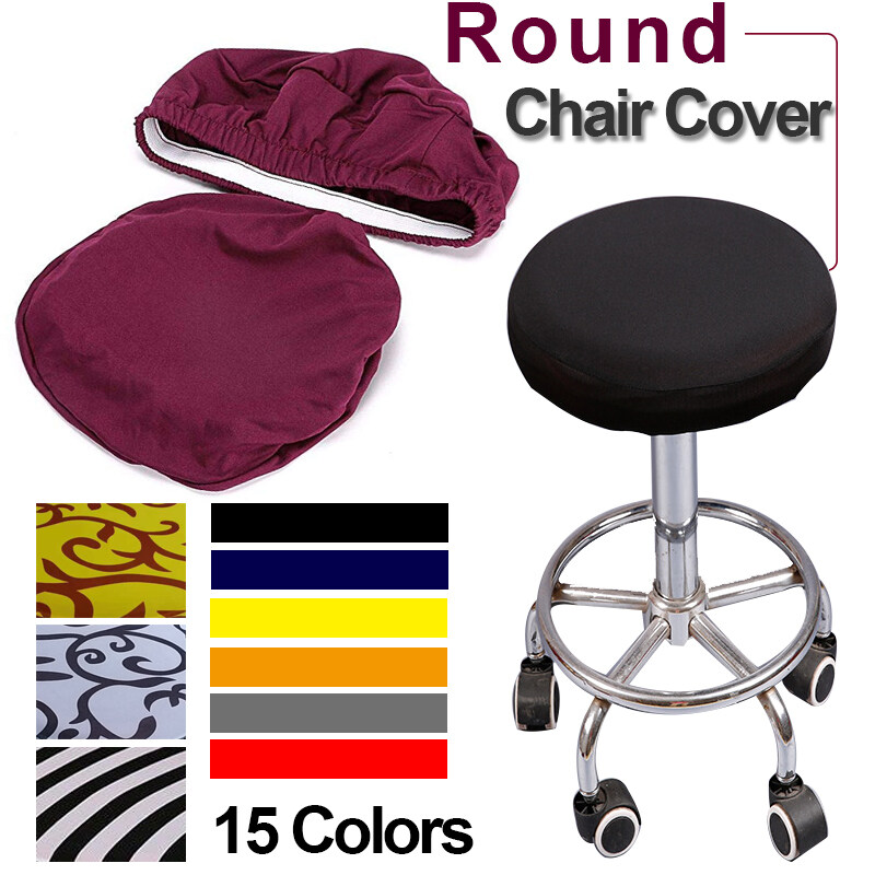 1pc Round Chair Cover Bar Stool, Bar Stool Seat Cover Replacement