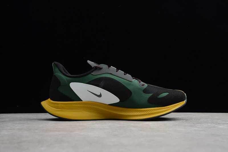 Kualitas Original_Nike Zoom Pegasus 35 Turbo Gyakusou Pria Bernapas Sepatu Kasual Sepatu Kets Olahraga Hitam/Hijau/Kuning BQ0579-300
