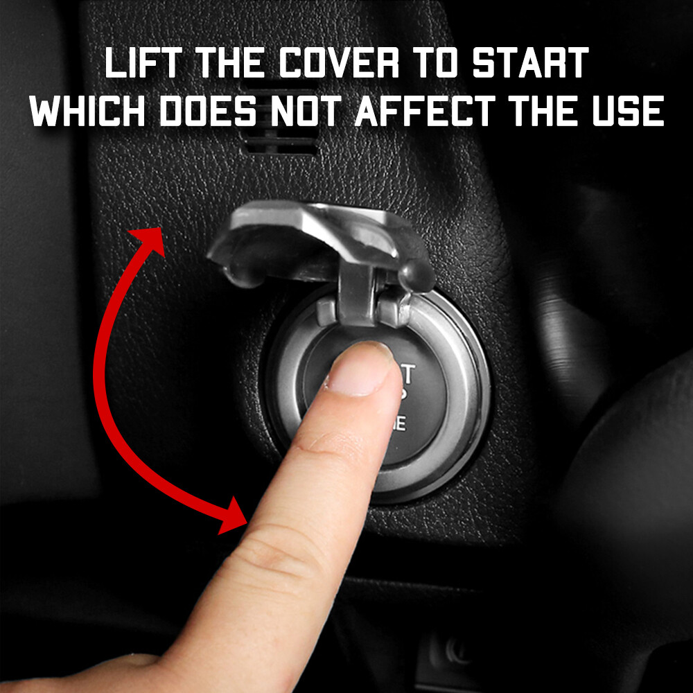 Automobile One Touch Start Button Protective Cover Ignition Switch Decorative