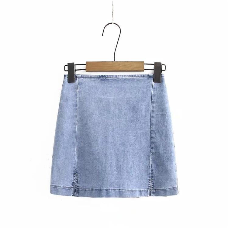 90s black a line skirt