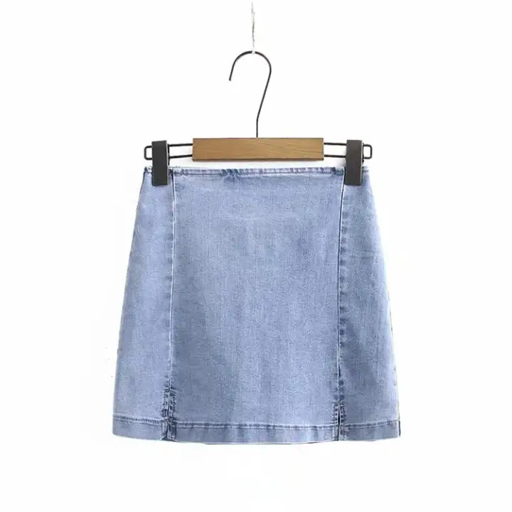 white denim skirt 90s