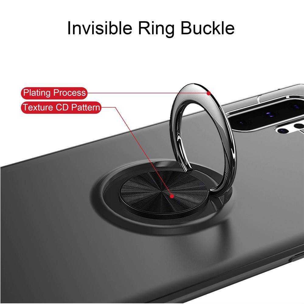 Lenuo Ring Stand Case for Samsung Galaxy Note 10+ and Note 10 Plus 5G - Finger Ring Holder Casing Mix Color Bracket All-in-one Back Cover Cases