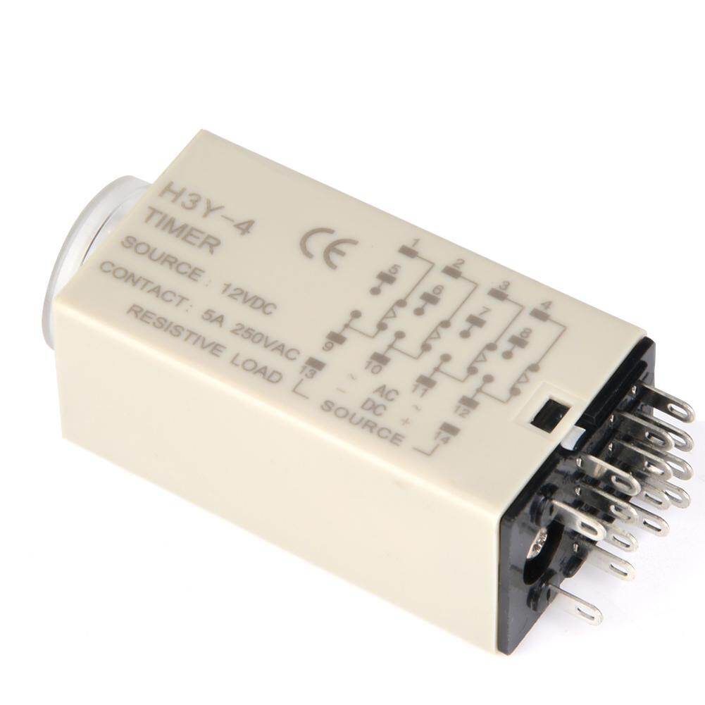 H3Y-4 Time Relay Pointer Control Power on Delay Timer 14-Pin 12VDC