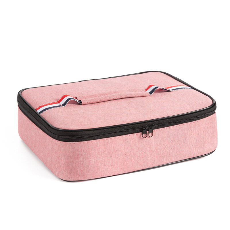 Houseeker Portable Square Lunch Box Fresh-keeping Storage Bags Office Worker Insulation Zipper Cooler Aluminum Foil Container