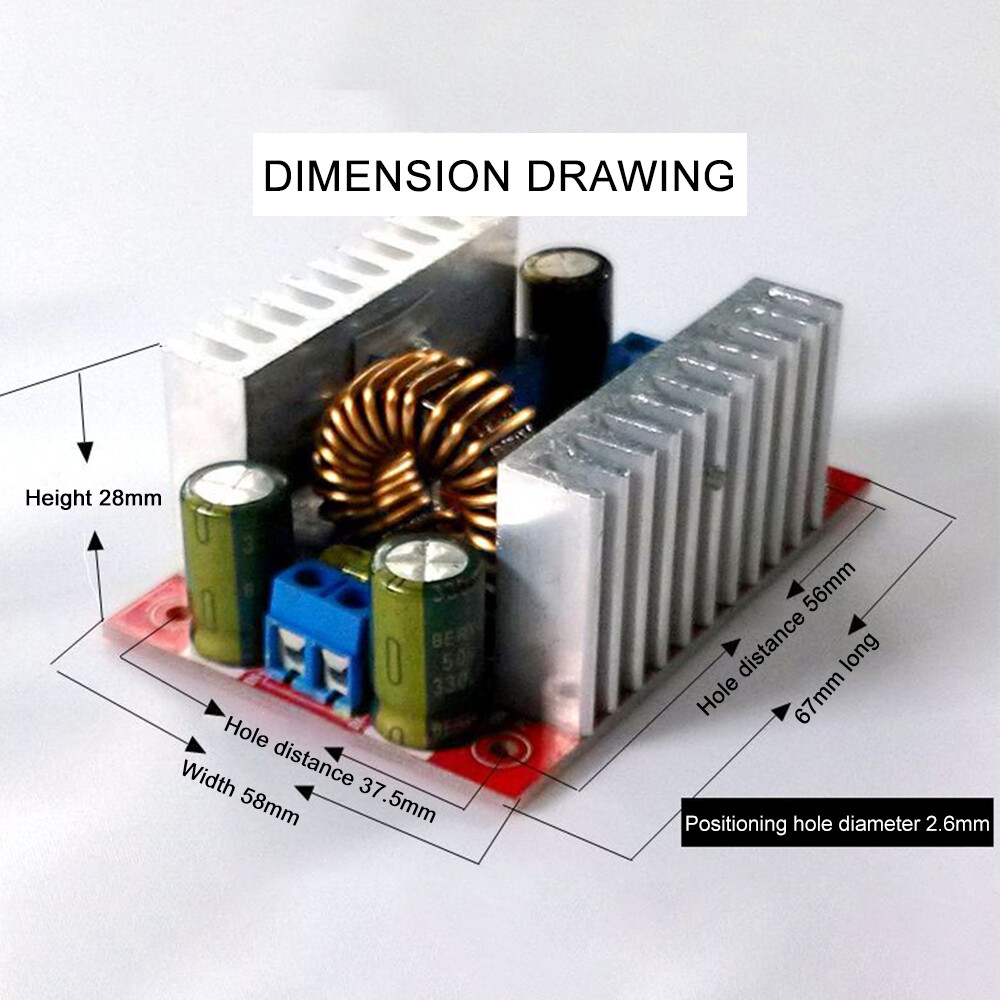 diymore DC-DC 10A High Power Step-down Constant Voltage Constant Current Power Module 150W