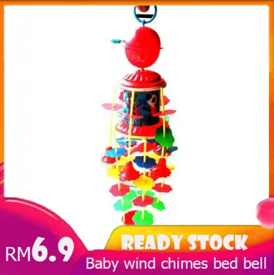 HiramMicky #【Fast delivery】 Fashion Wind Chimes Rotating Music Kids Toys Plastic Children Crib Bell Bed Hang Decoration 3-6 Years Infant Baby Gift