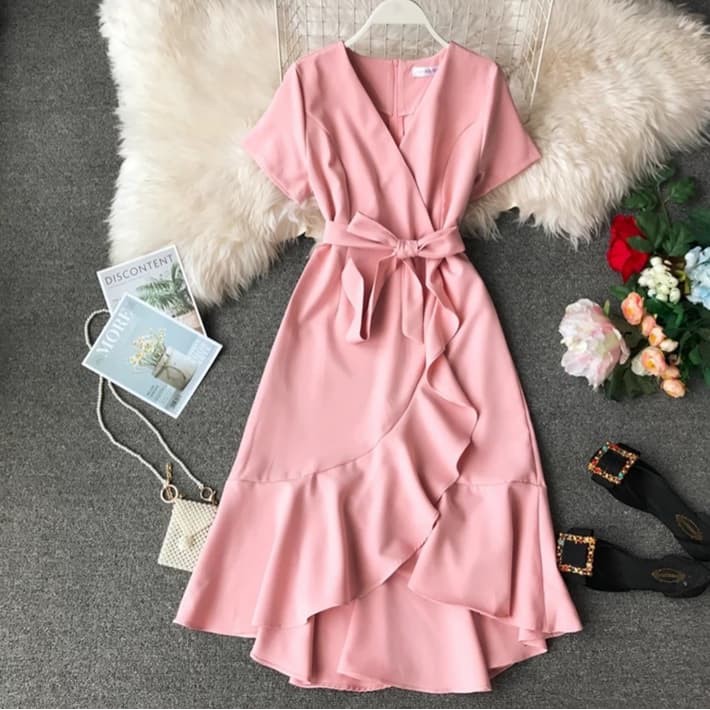Buy Old Rose Dress online | Lazada.com.ph
