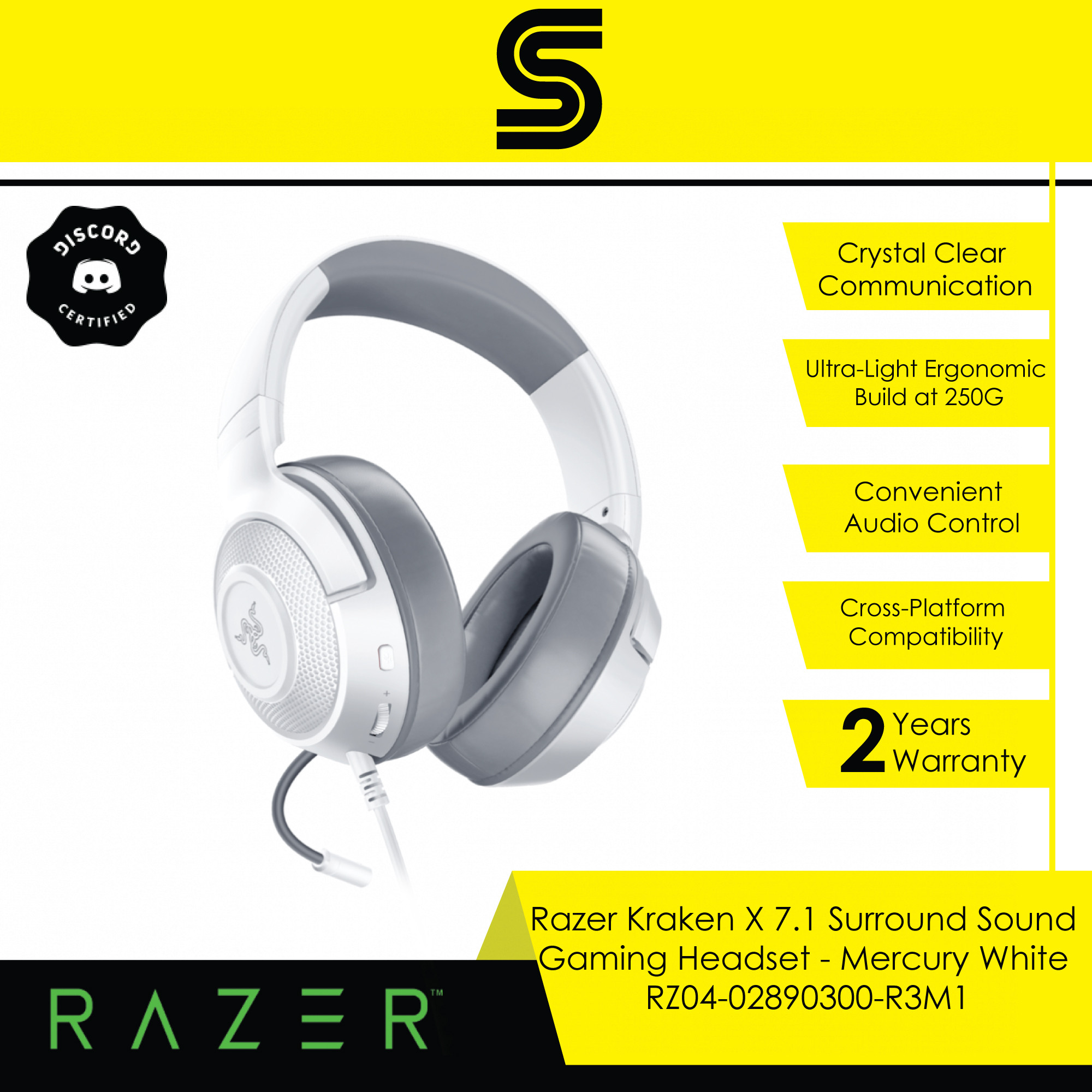 Razer Kraken X 7.1 Surround Sound 