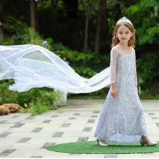 Váy Công Chúa Elsa Ice And Snow Country 2 Với Tay Ngắn Váy Bé Gái Váy Trẻ Em Bai Seyi Sally thumbnail
