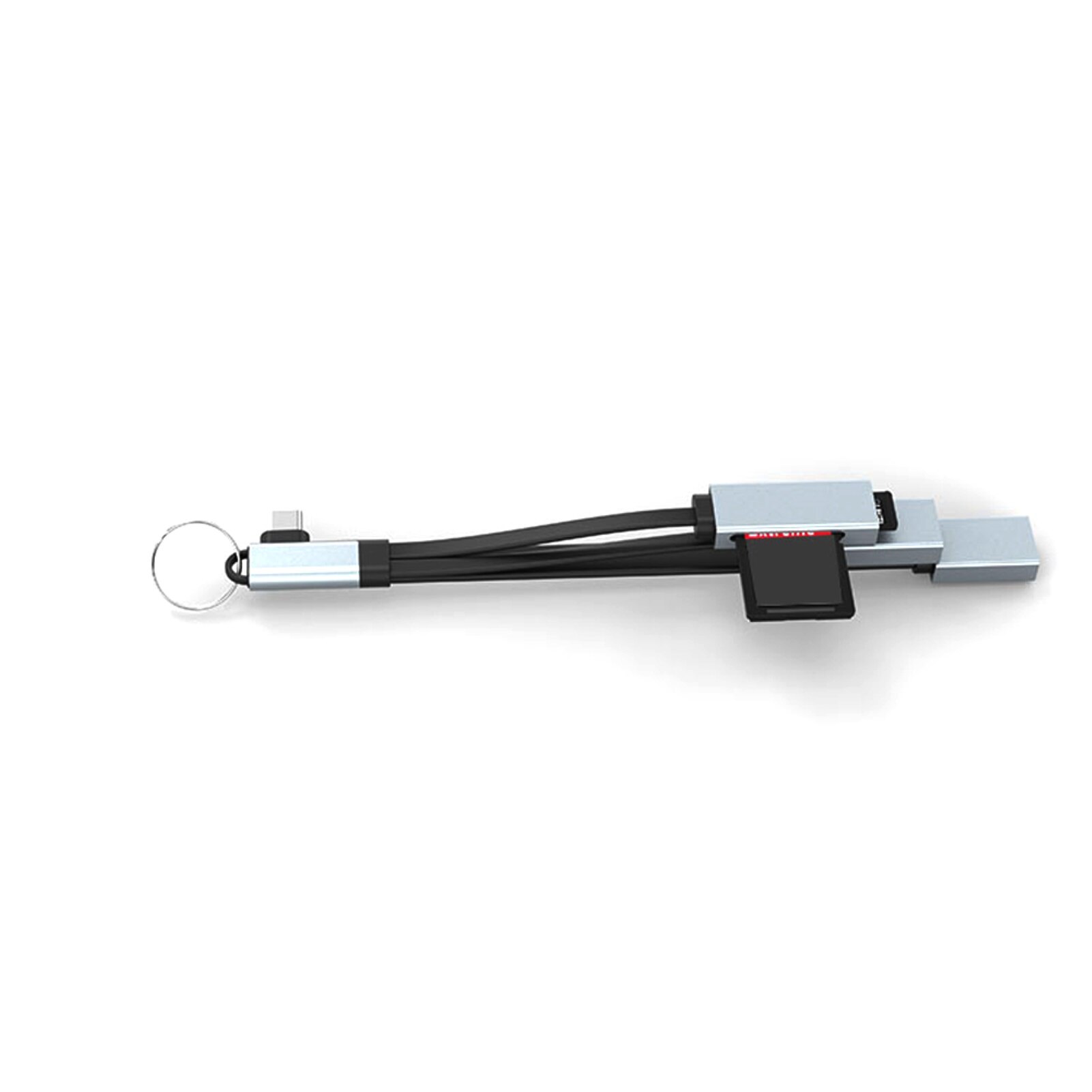 Baicai Kitchen USB-C Hub 3 in 1 Supporting Keyboard/Mouse/U Disk OTG Type-C to USB 2.0/3.0 Type-C Splitter for Laptop USB-C Splitter Portable