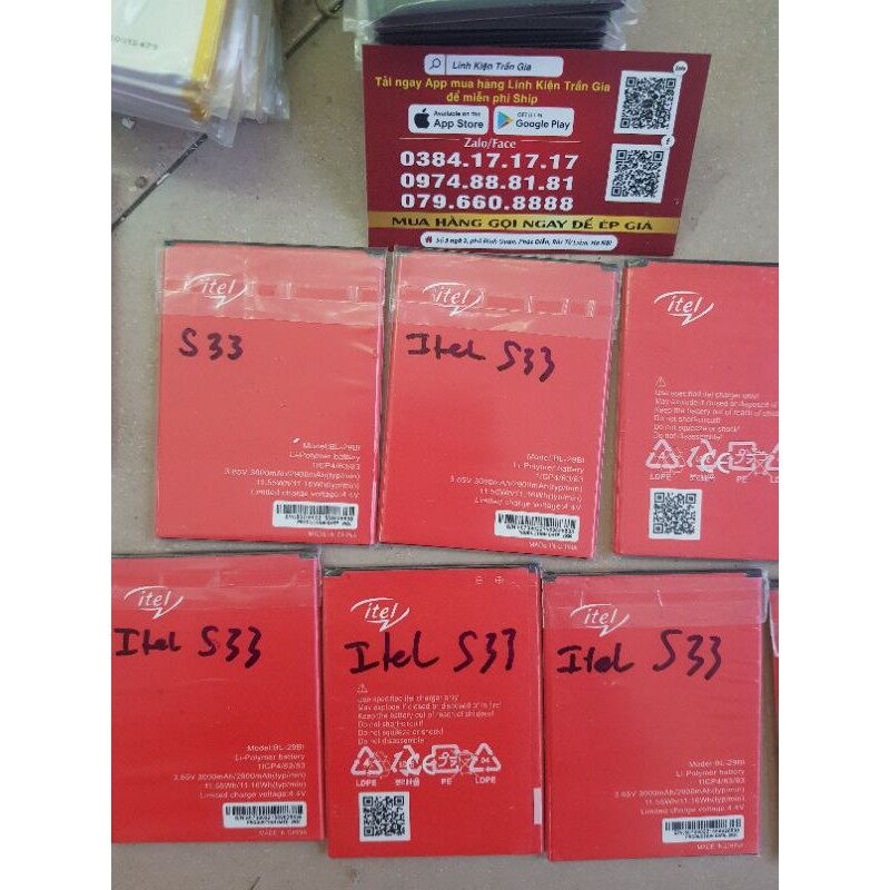 Pin Itel S33 Zin/Bl29Bi