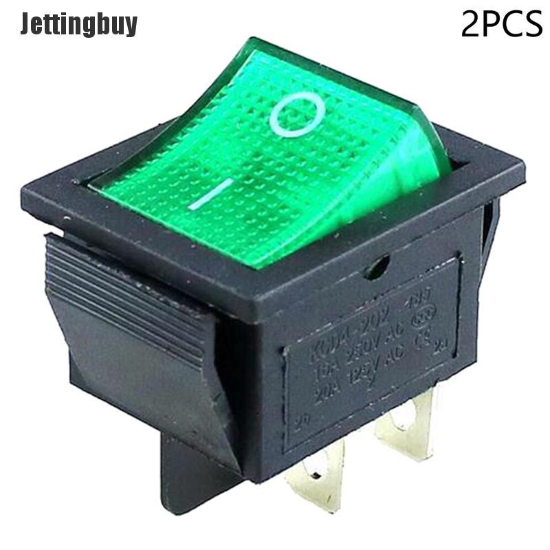 2pcs rocker switch 4 pins large size large current 16a/250v rocker switch
