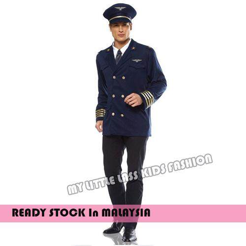 Adult Halloween Smart Pilot Air Force Occupation Cosplay Costume above 12y toys for girls