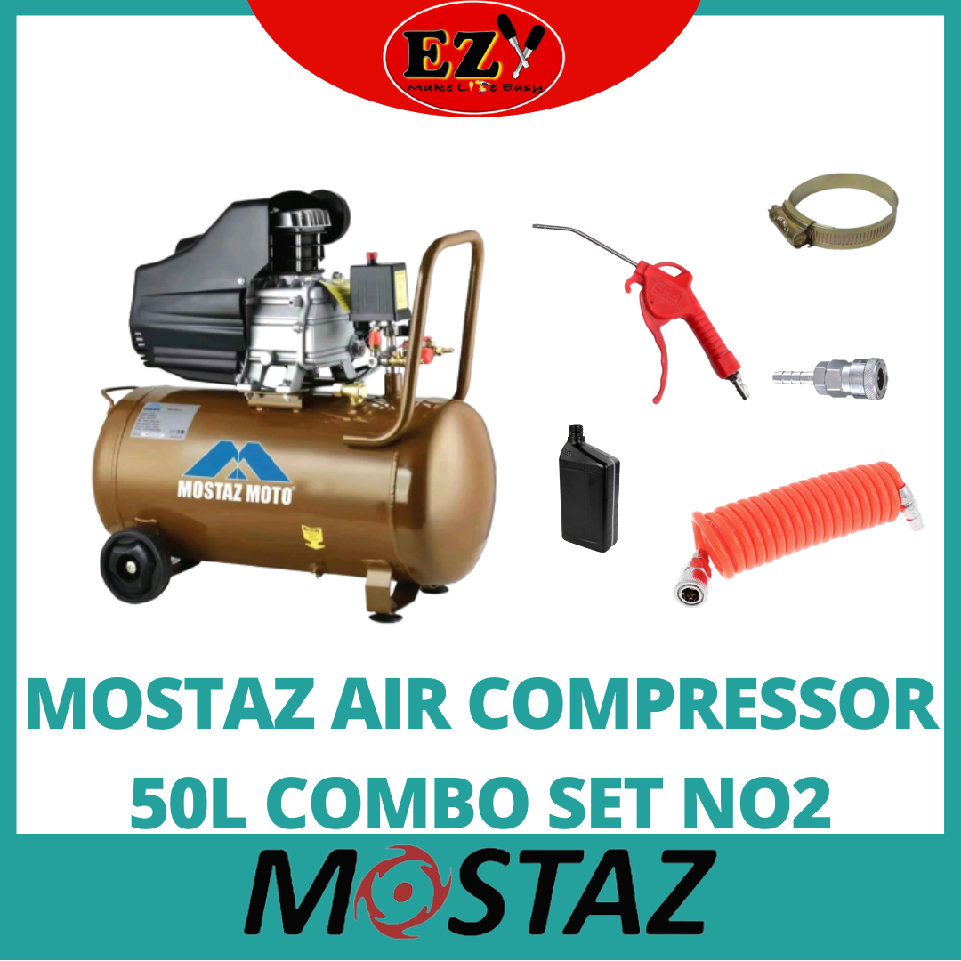 Mostaz Motor Air Compressor (50L 3hp) MSAC503.0 100 Copper Wire Motor