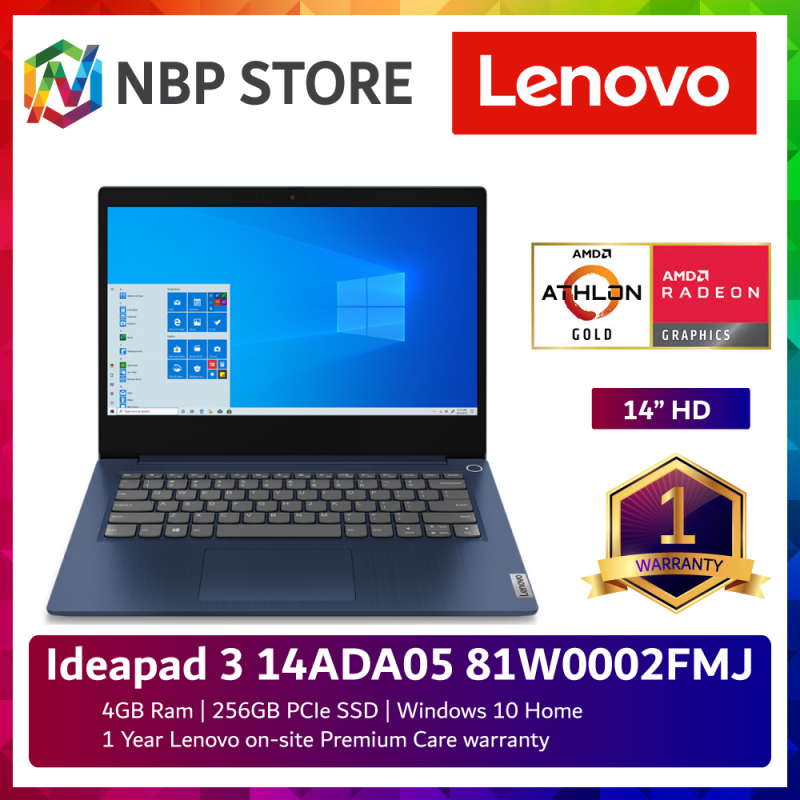 Lenovo Ideapad 3 14ADA05 81W0002FMJ 14 Laptop Abyss Blue ( Athlon Gold 3150U, 4GB, 256GB SSD, ATI, W10 ) Malaysia