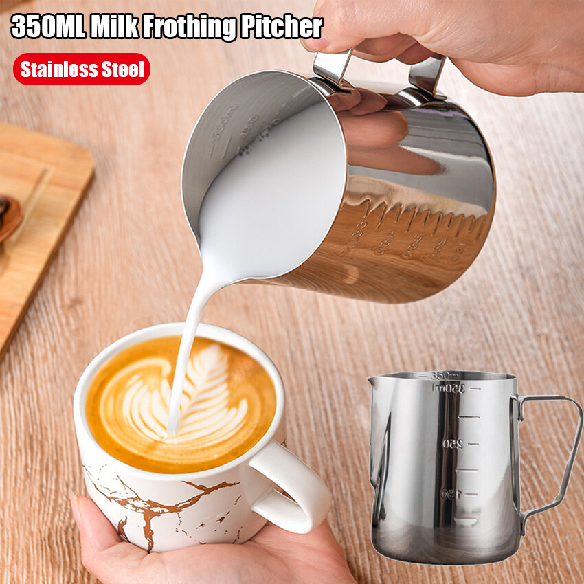 350ML Espresso Milk Frothing Pitcher, Espresso Steaming Pitcher , Coffee Milk Frothing Cup, Coffee Steaming Pitcher