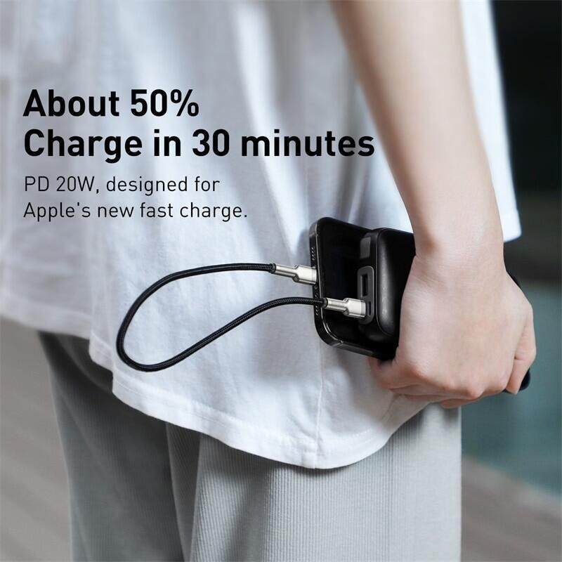Baseus USB C Cable for iPhone 13 12 Mini Pro Max PD 20W Fast Charging Cable for iPhone 11 8 Charger USB Type C Cable for Macbook Pro