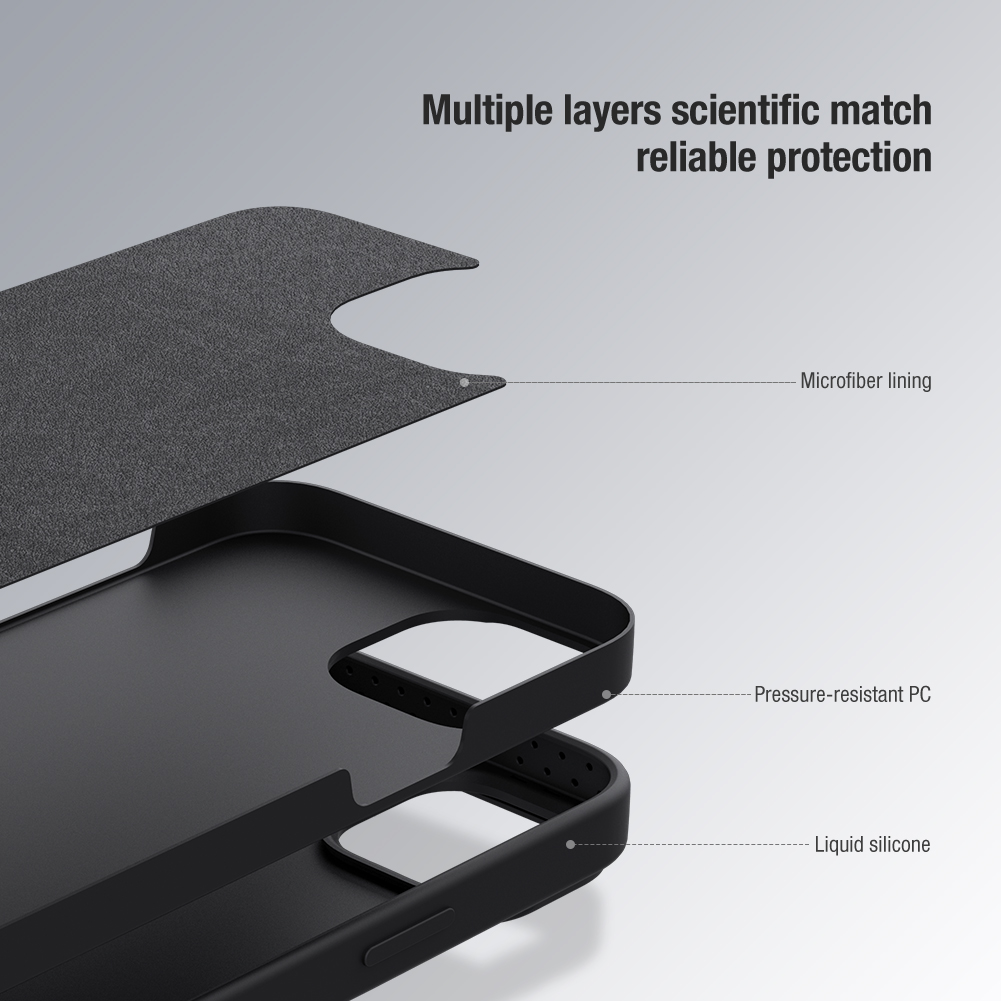 Nillkin CamShield Silicone Ốp Lưng Cho iPhone 14 Pro Max Ốp Lưng Mượt Silicon Mềm Trượt Máy Ảnh Bảo Vệ Ốp Lưng