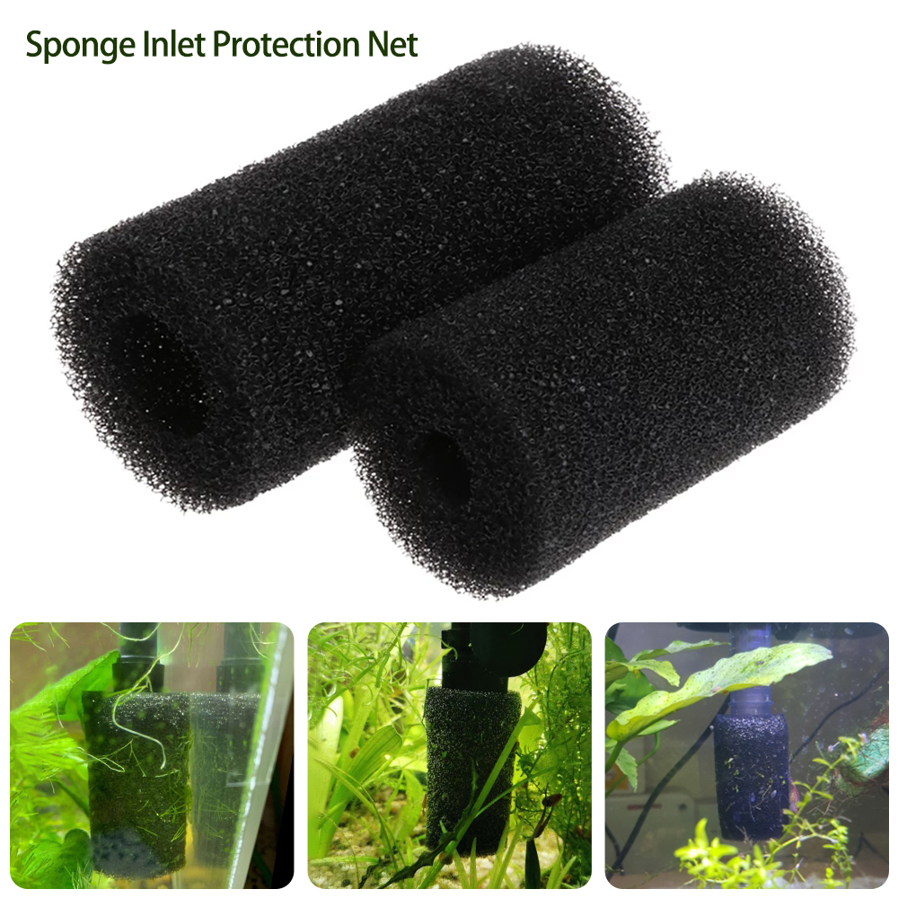 Sponge Aquarium Filter Protector Cover for Fish Shrimp Tank Inlet Pond Black Foam Replacement Aquarium Accessories