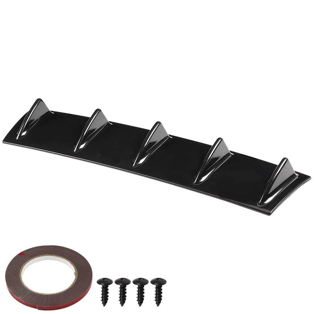 【1pcs Free Shipping】Universal Car Rear Bumper Chassis Shark Fin Spoiler Wing Lip Diffuser Medium