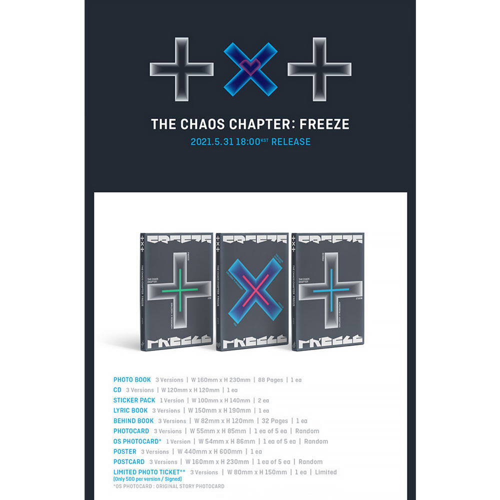 Tomorrow X Together TXT 2nd Album [THE CHAOS CHAPTER:FREEZE] WORLD Ver.