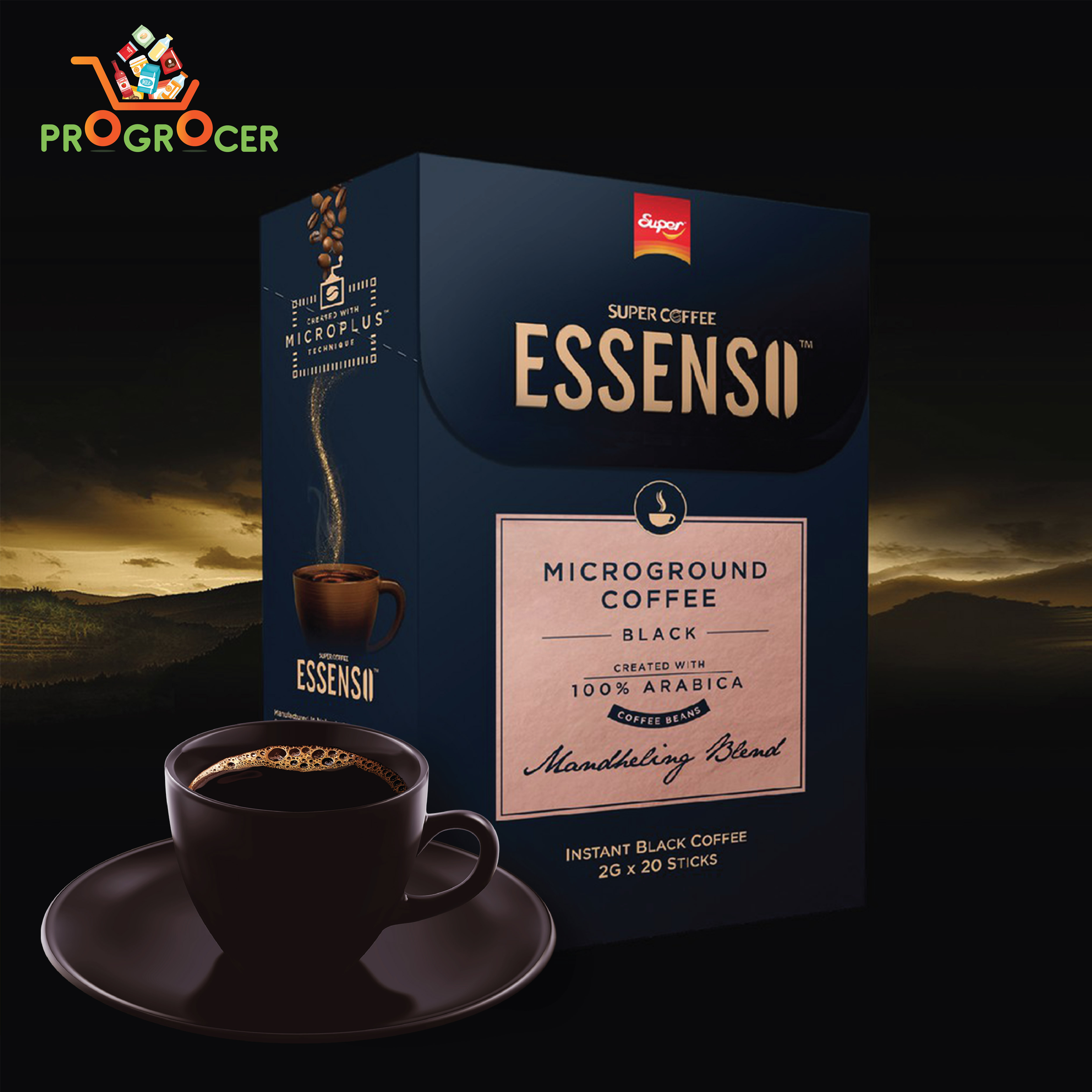 Super Coffee Essenso Microground Coffee Mandheling 20 2g Lazada