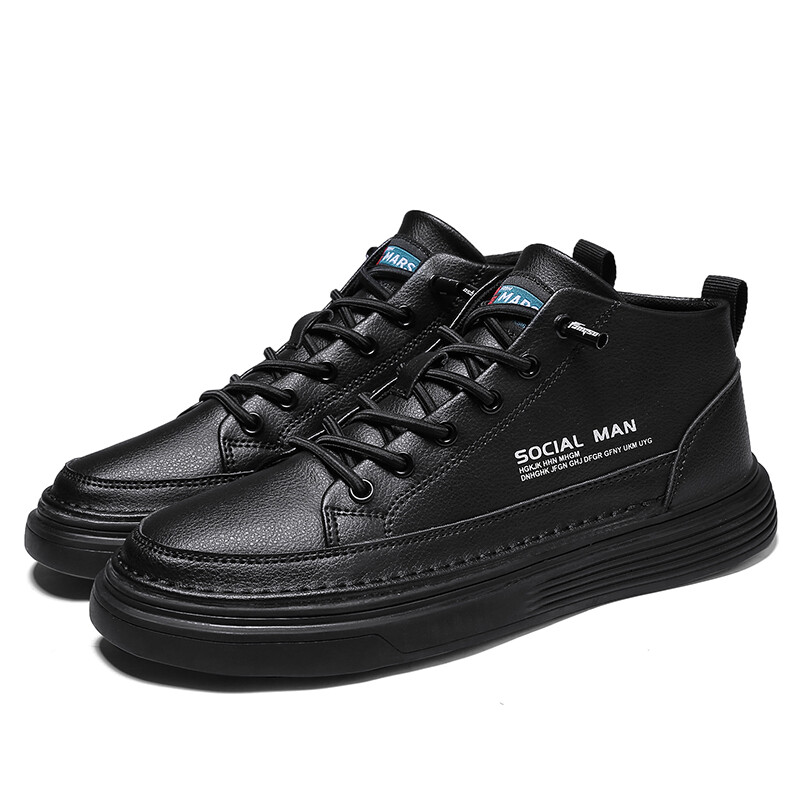 GJF Fall Men's Shoes, Spring and Autumn Shoes, Men's Trendy Shoes, High-top Men's Sports and Leisure Shoes, Autumn and Winter 2021 New Style Winter