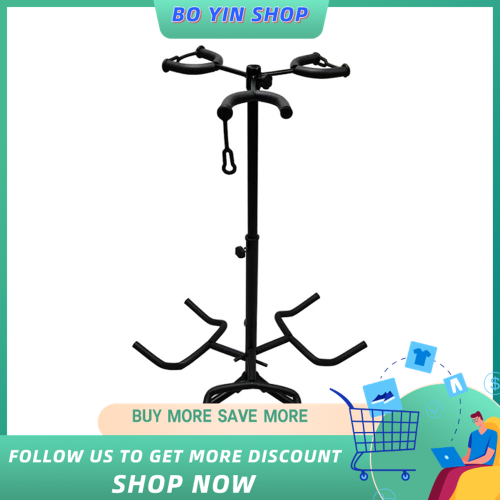 Adjustable Multi Guitar Stand 3 Holders String Instrument Floor Tripod Bracket for Acoustic Electric Guitar Bass