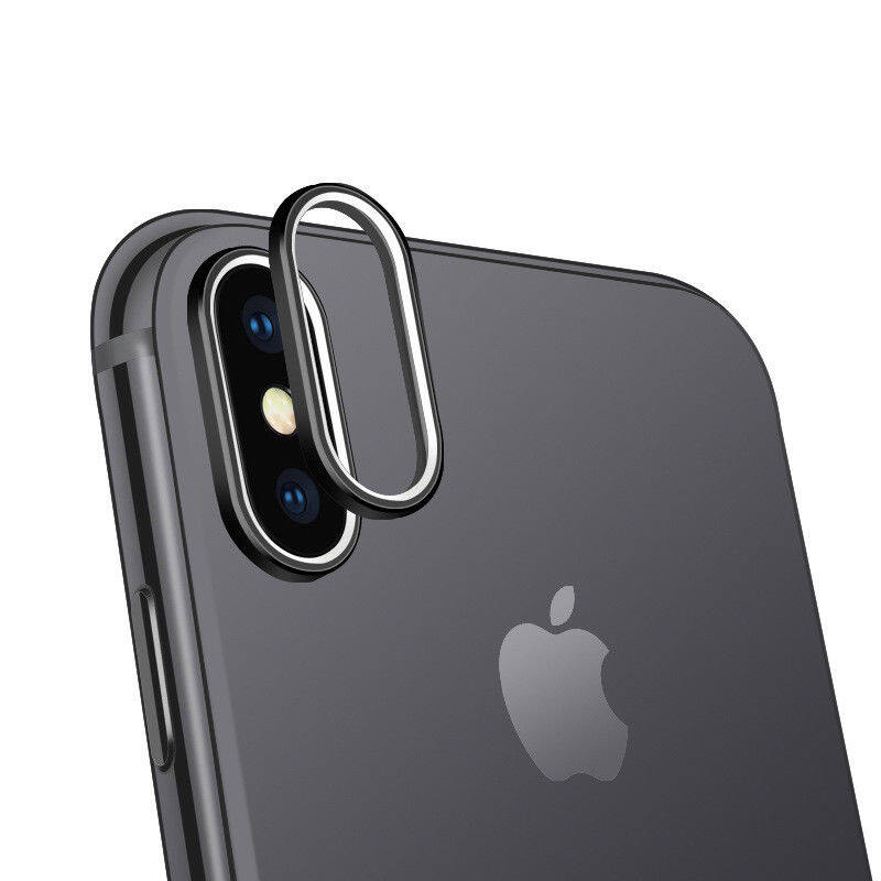 【Alien Data】 X XS MAX XR 7 8 Plus Ốp Lưng Bảo Vệ Máy Ảnh Phía Sau Vỏ Có Vòng