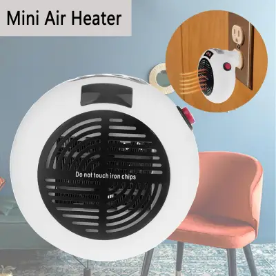 900W Mini Wall-Outlet Electric Space Air Heater arm Blower Radiator Warmerr US Plug