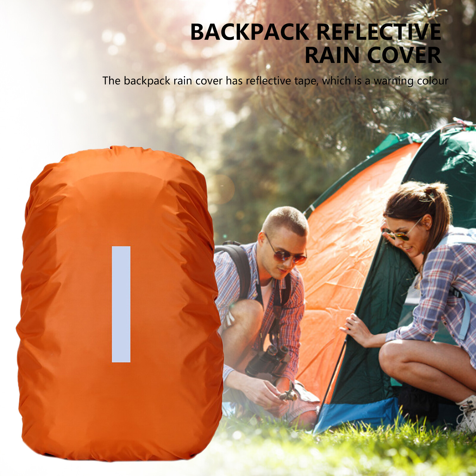 Waterproof Backpack Rain Cover Ultralight Compact Strap Portable Backpack Cover