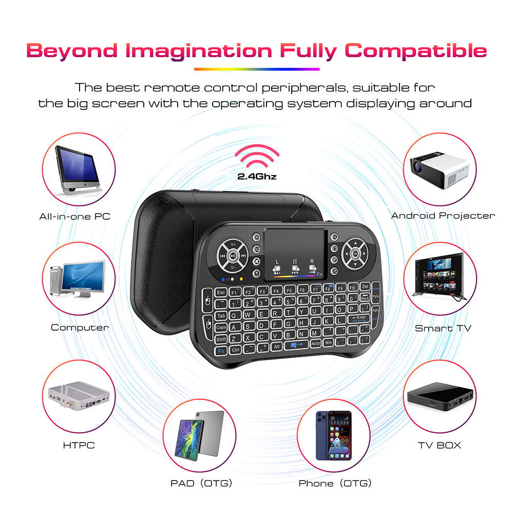 Bàn Phím Tương Thích I10 Chuột Không Dây Bàn Phím Bluetooth Cho Hệ Điều Hành ANDROID/WINDOWS/MAC