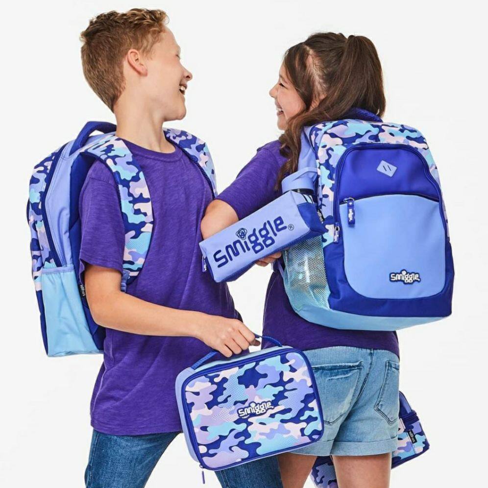 smiggle purple backpack