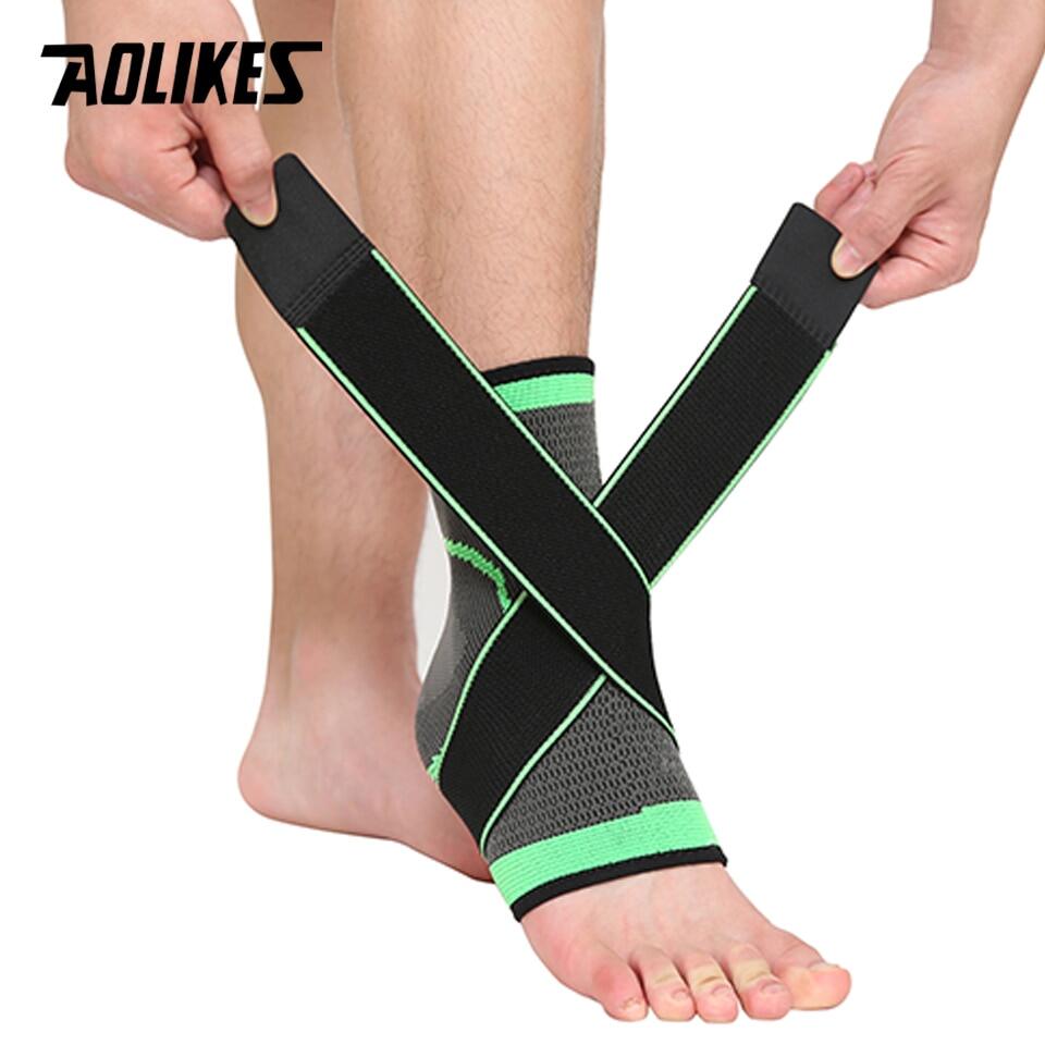 AOLIKES Ankle Support Brace Foot Guard Sprains Elastic Ankle Sleeve ...
