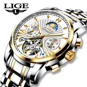 lige automatic mechanical watch