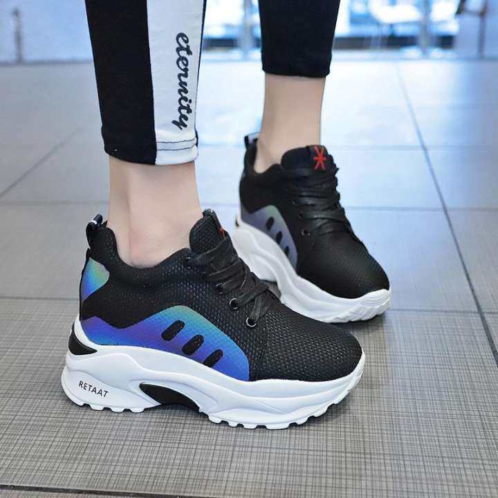 platform athletic sneakers