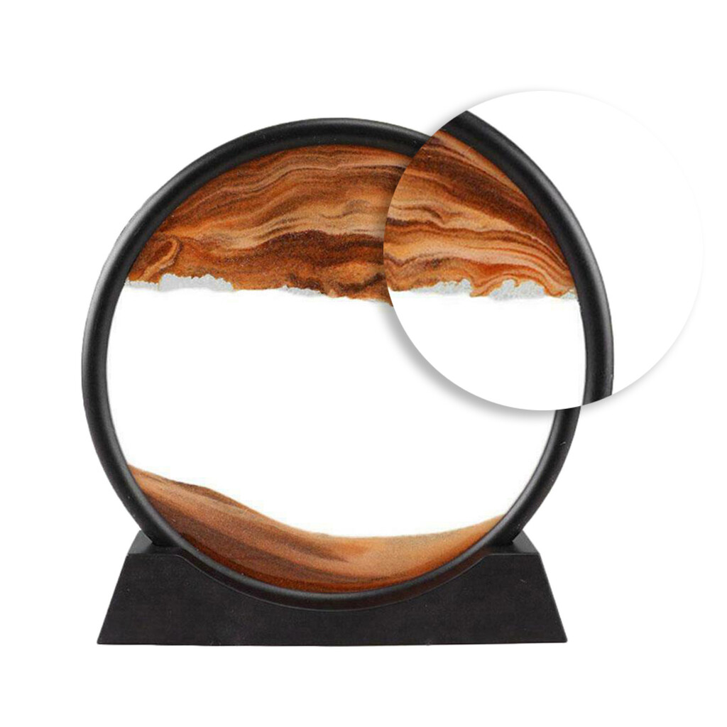 Baoblaze Moving Sands Art Picture 3D Dynamic Deep Sea Sand-scape