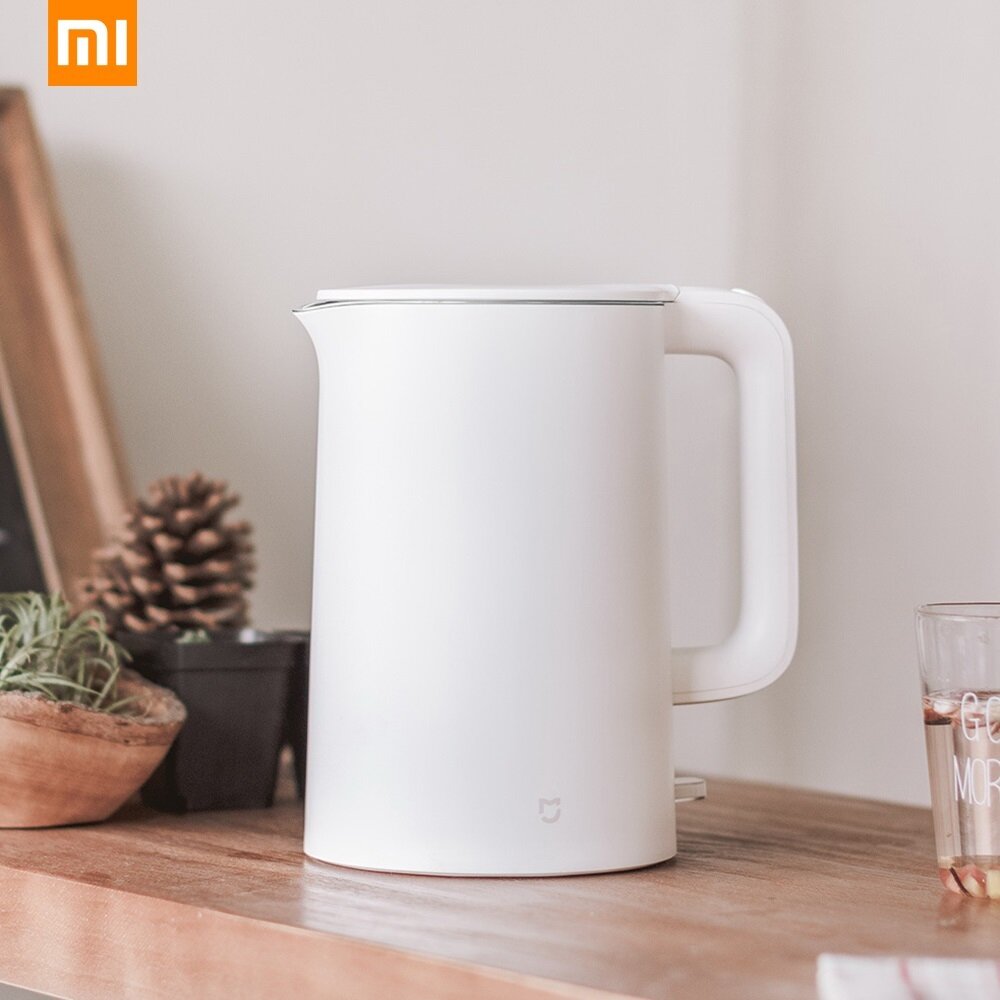 ดูภาพ Original Xiaomi Mijia กาต้มน้ำไฟฟ้า Auto Power-off Protection แบบมีสายความร้อนทันทีสมาร์ทหม้อต้มน้ำ 1.5L สแตนเลส <br/>เพิ่มเติม Original Xiaomi Mijia กาต้มน้ำไฟฟ้า Auto Power-off Protection แบบมีสายความร้อนทันทีสมาร์ทหม้อต้มน้ำ 1.5L สแตนเลส