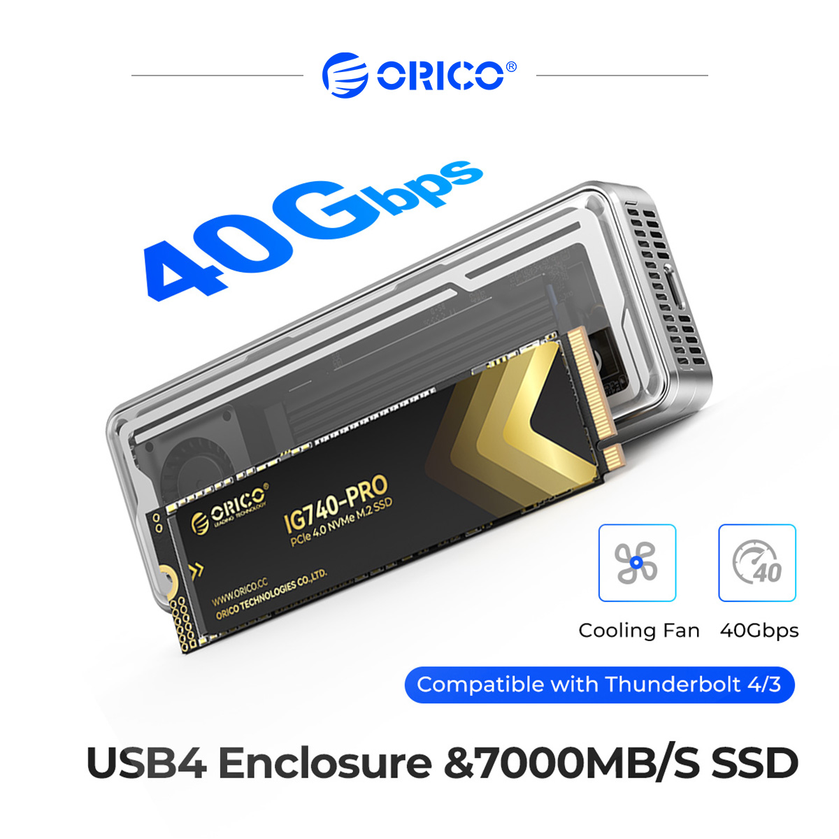 優れた価格 ORICO 40Gbps オールフラッシュ SSDケース