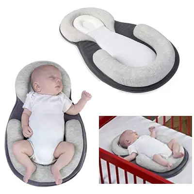 Baby Pillow Infant Newborn Mattress Pillow Baby Sleep Positioning Pad Prevent Flat Head Shape Anti Roll Pillows