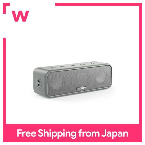 Anker Soundcore 3 Speaker Bluetooth, tahan air IPX7, Driver Titanium