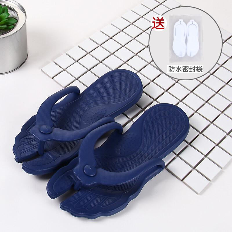 Mùa hè du lịch có thể gập lại Giày đi biển di động Dép đi trong nhà tắm du lịch ngoài trời phòng tắm không trượt Dép xỏ ngón cho nam và nữ Du Lịch Gấp Dép chống trượt