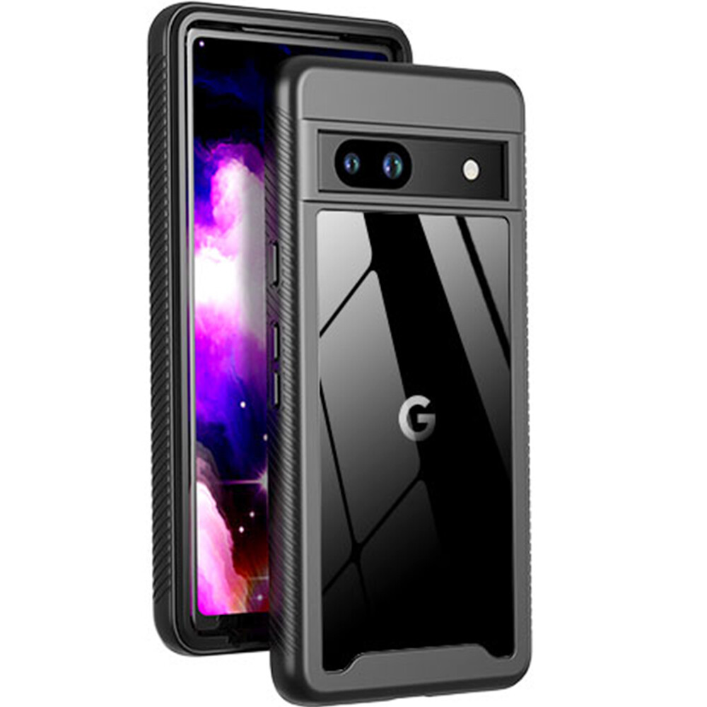 Dual Layer Hybrid Transparent Hard PC Soft Silicone, Clear Back Shockproof Bumper Case for Google Pixel 7A/Pixel 7 Pro/Pixel 7/Pixel 6 Pro/Pixel 6/Pixel 6A