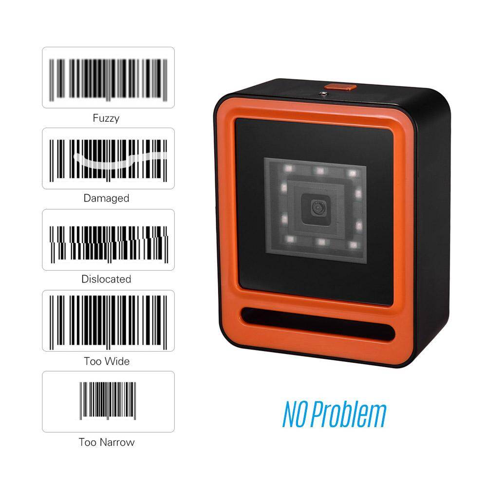Aibecy แฮนด์ฟรี USB สาย1D 2D QR Barcoder เครื่องสแกนเนอร์เดสก์ท็อปปรับ ...