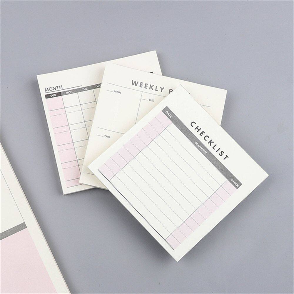 MMLUCK sticker gura 60 Tờ Văn Phòng Phẩm Sáng Tạo Danh sổ tay kế hoạch Life Planner Lịch trình hình thành thói quen