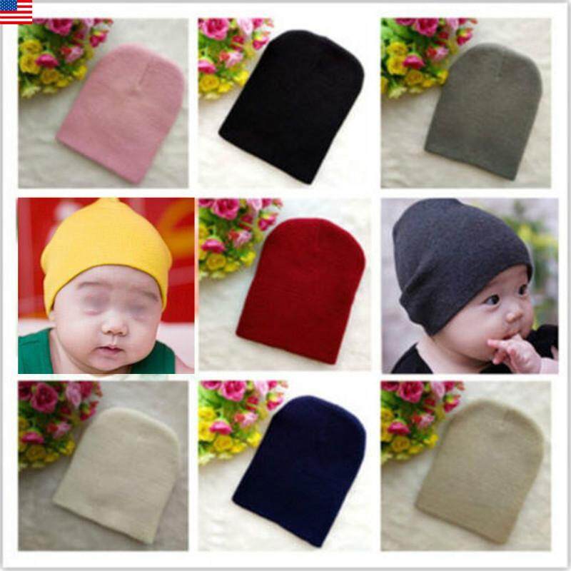 1PC Newborn Baby Boys Girls Beanie Knotted Cotton Hat Soft Cap Infant Toddle Hat