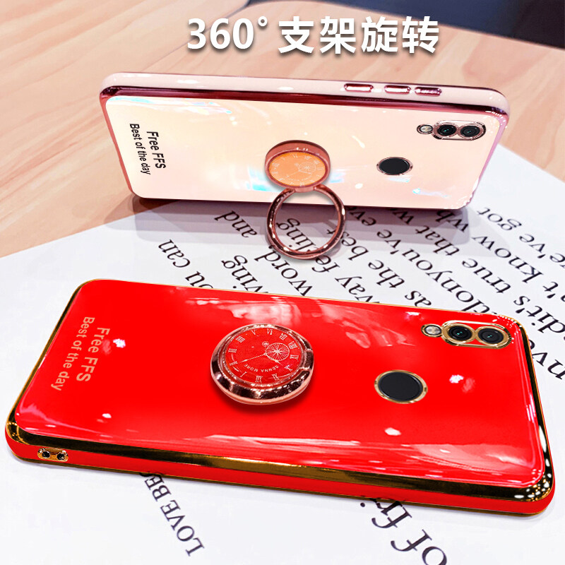 Ốp LIFEBELLE Cho Ốp Huawei Y9 2019 Giá Đỡ Có Nhẫn Đeo Ngón Tay, Ốp Mạ Siêu Mỏng Sáng Bóng Sang Trọng Ốp Điện Thoại Bé Gái Silicone TPU Mềm Chống Sốc Vỏ Bảo Vệ Điện Thoại Di Động