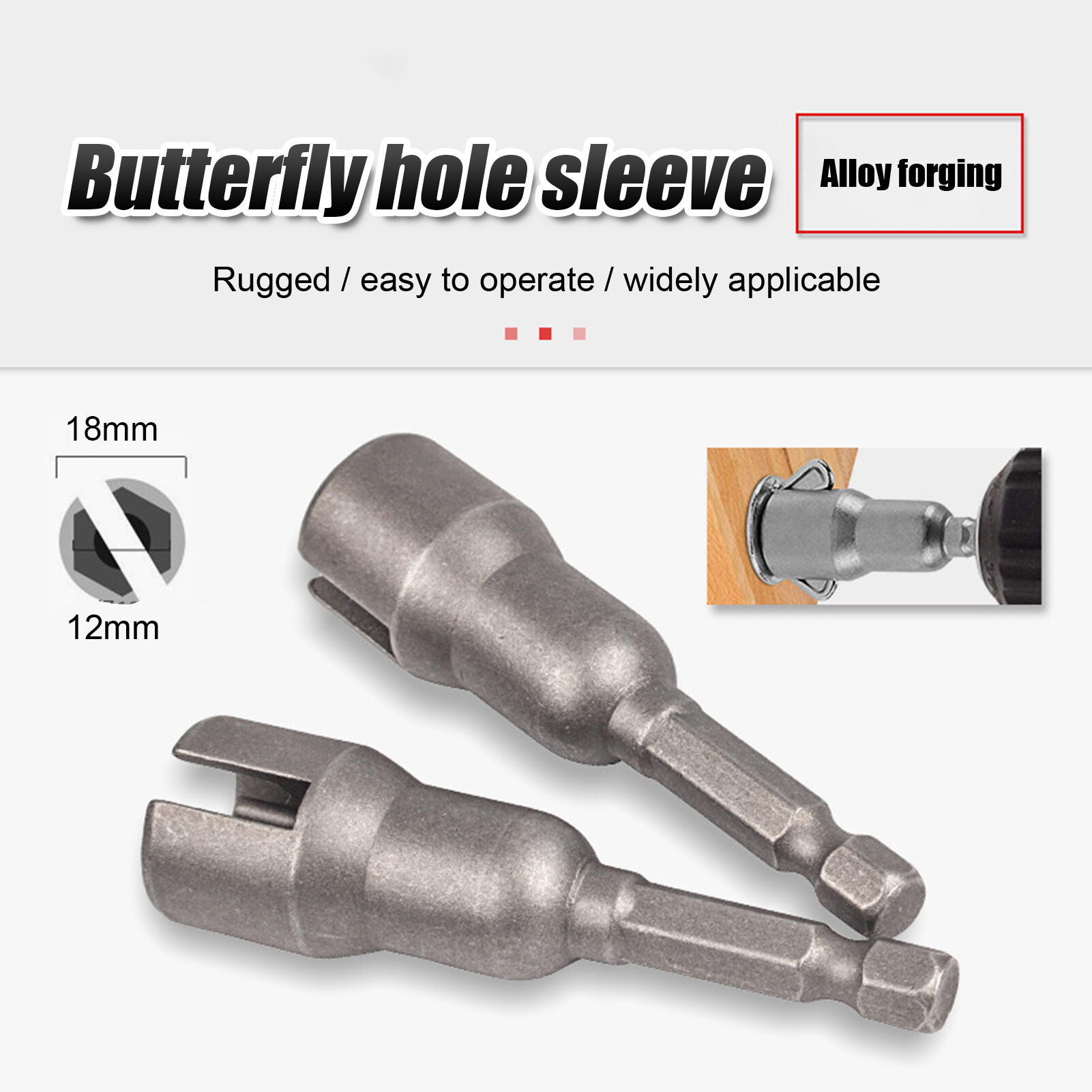 Farfi Widely Used Nut Socket Wrench U-shaped Opening Good Toughness Compact Drill Bit Socket Wrench for Panel Nuts Useful Nut Socket