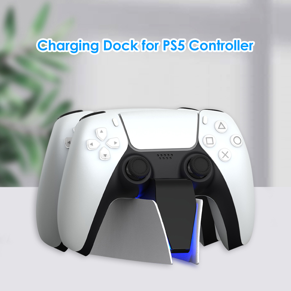 USB Type-C Dual Charging Cradle Wireless Controller Station for Sony PS5