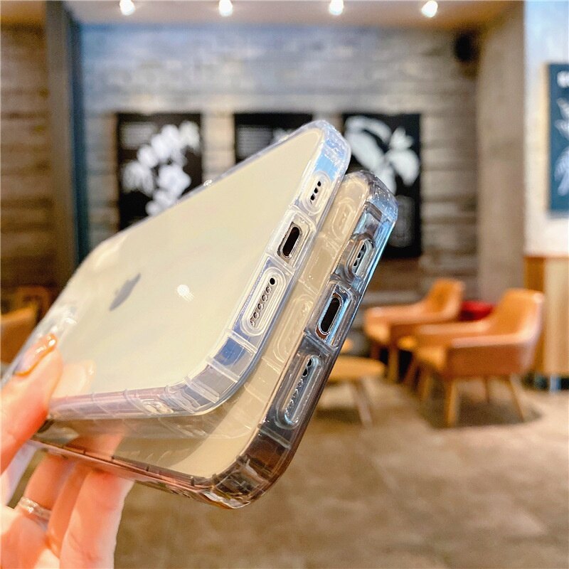 Clear Case for IPhone 13 Mini 13 Pro Max TPU Silicon Fitted Bumper Soft Case for IPhone 12 Mini 12 Pro Max 11 Pro Max XS MAX XR 6 7 8 Plus Clear Back Cover Cases